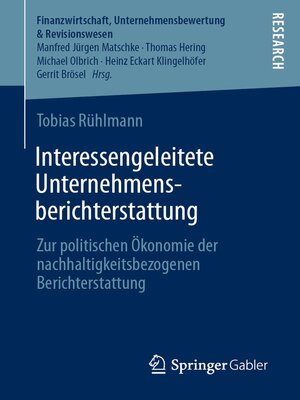 cover image of Interessengeleitete Unternehmensberichterstattung